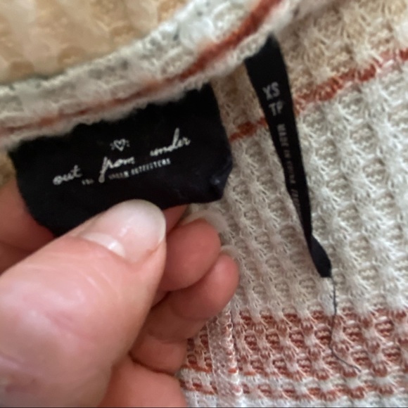 Urban Outfitters JoJo Waffle Knit Thermal  Top - Picture 6 of 6